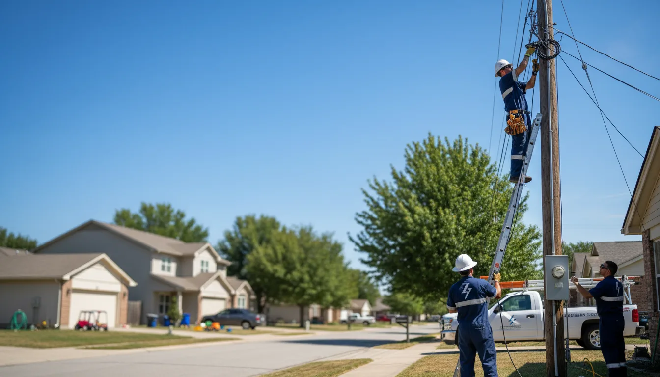 Residential electrician providing installation services in Napoleon, MI
